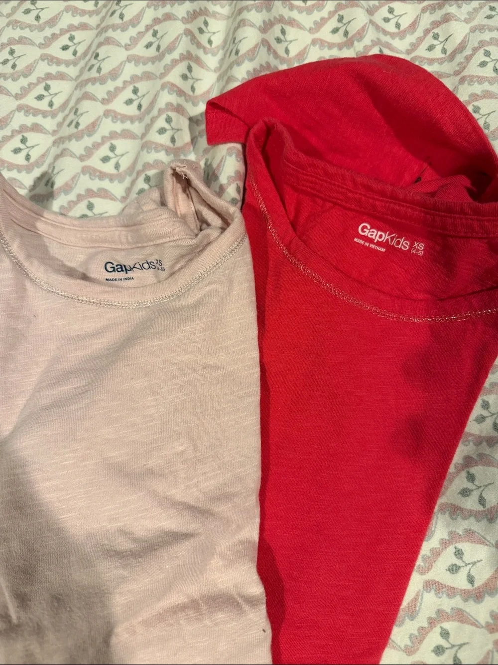 GAP Kids Long Sleeve Tops Pack - Lilac, Black Stripe, Cream, Pinks